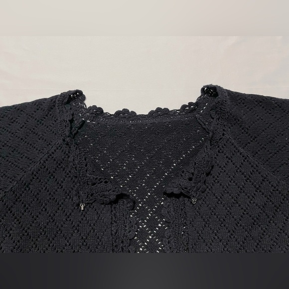 Vintage Crochet Open Front Cardigan - Picture 7 of 11
